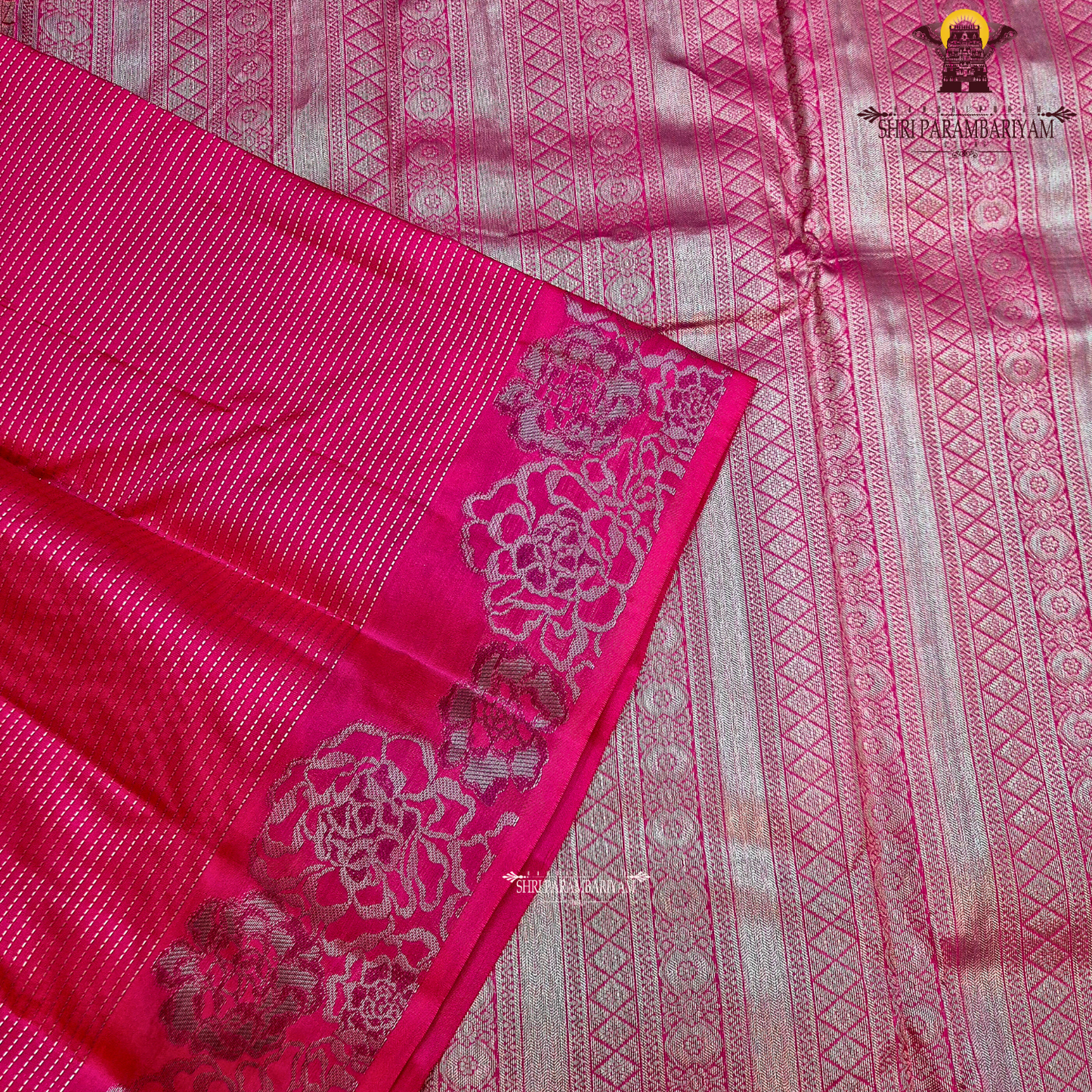 Bright Magenta Pink / Rani Pink Saree