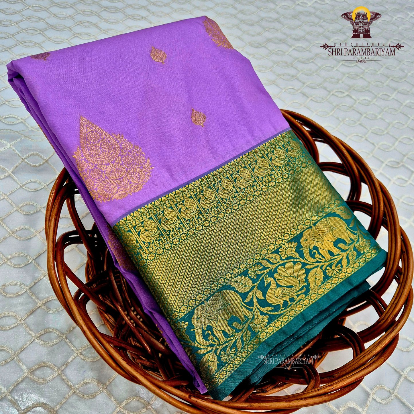 Soft lavender Saree