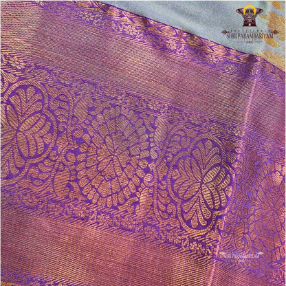 Soft pearl grey / ash grey Saree