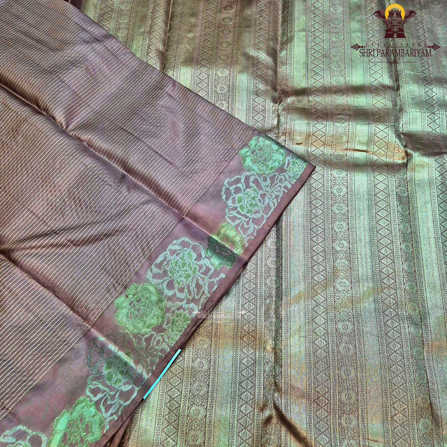 Soft Mauve / Dusty Rose / Light Coffee Brown Saree