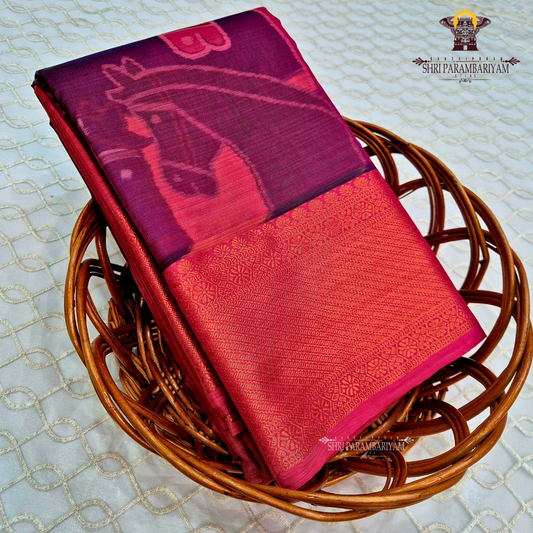 Wine Purple Saree