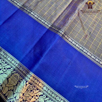 Soft greyish-lavender Saree