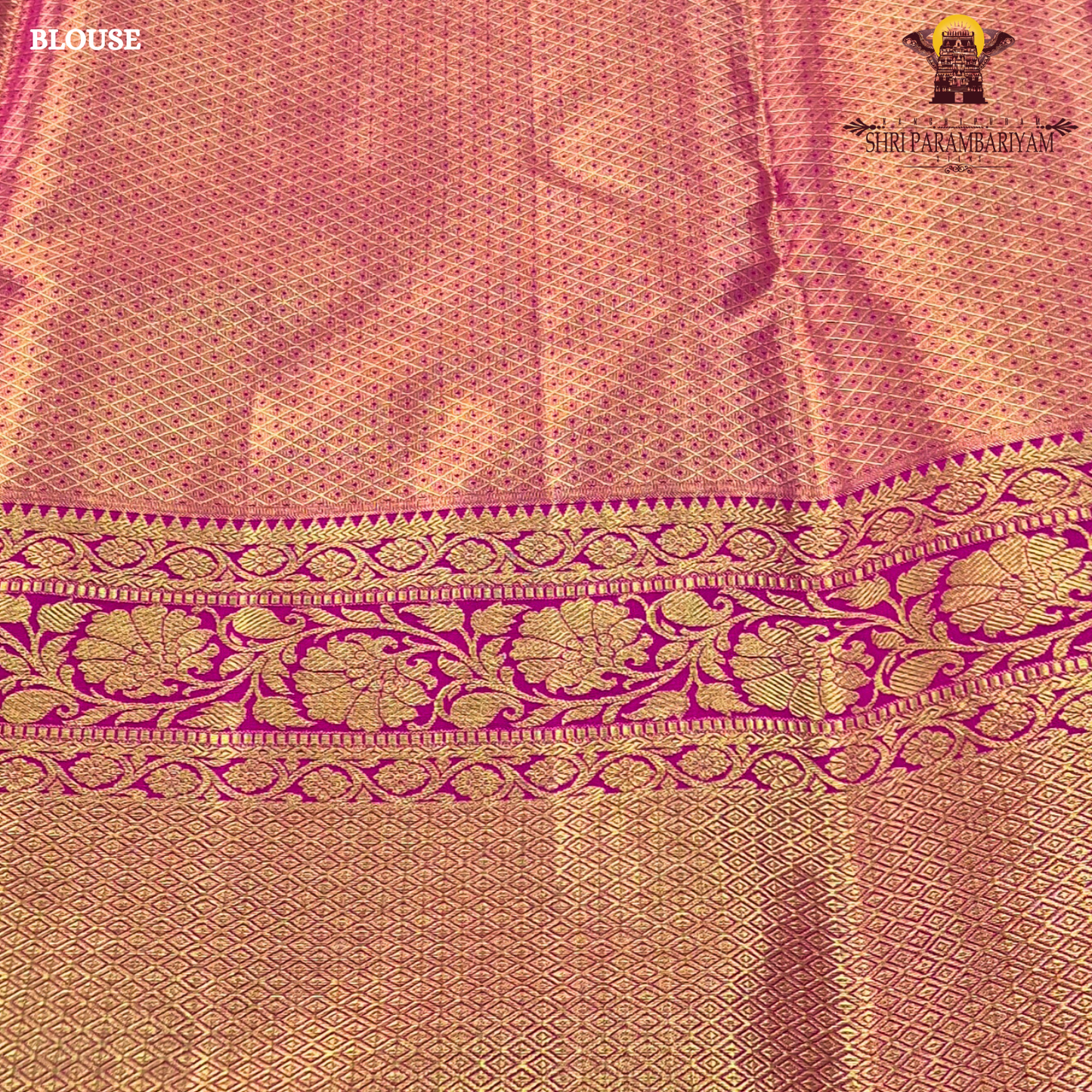Vibrant lime green with rich pink contrast and golden zari Saree