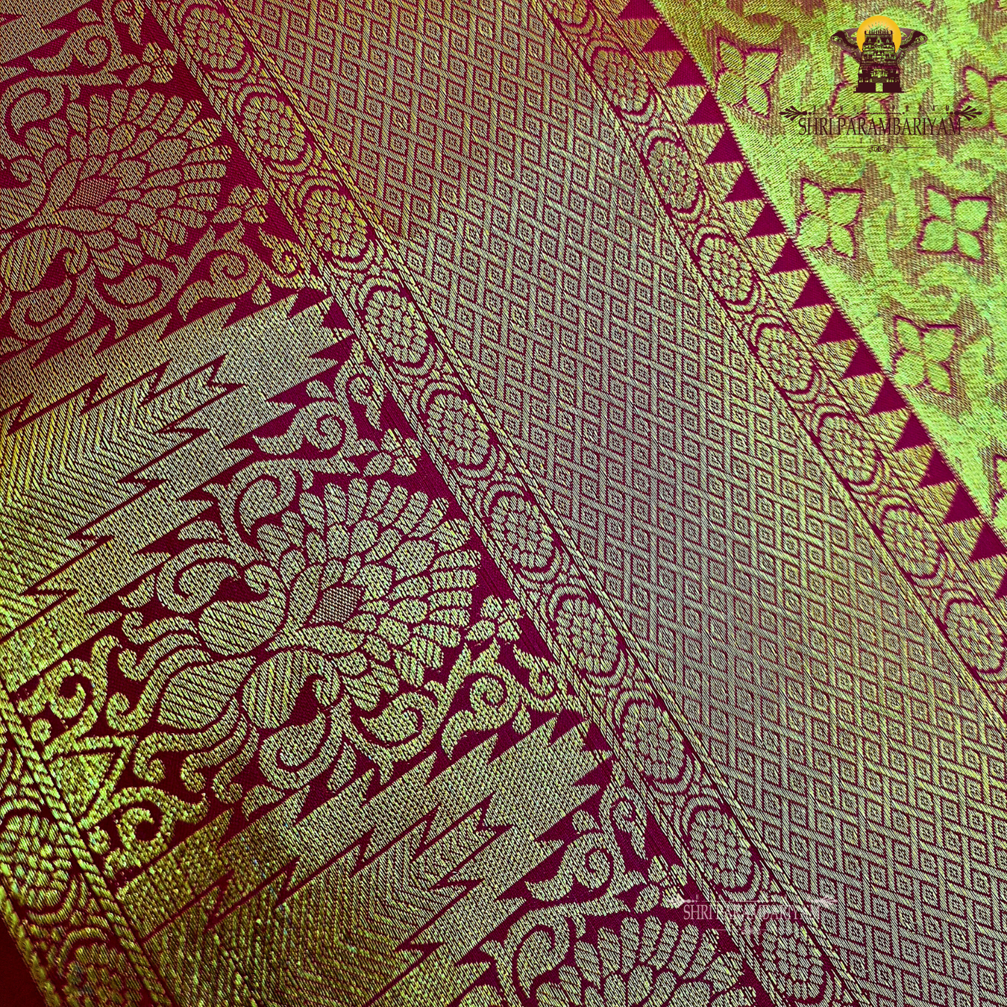 Rich mustard gold with red undertone Saree