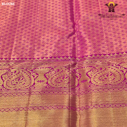 Elegant dual-tone combination of metallic grey (silver-grey) Saree