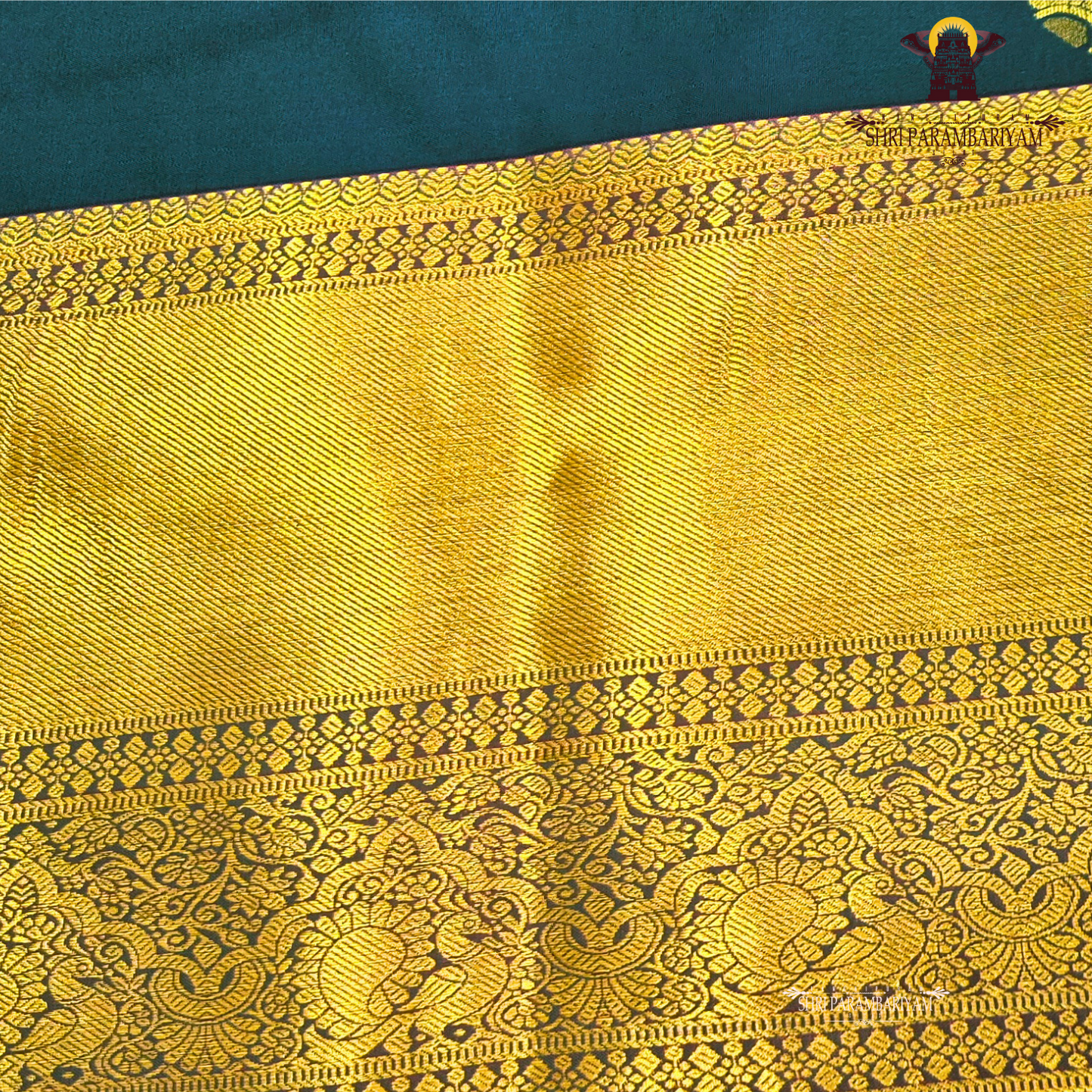 Rich peacock blue / deep navy blue Saree