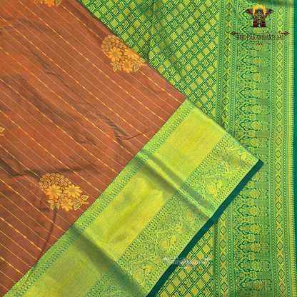 Warm rust brown Saree