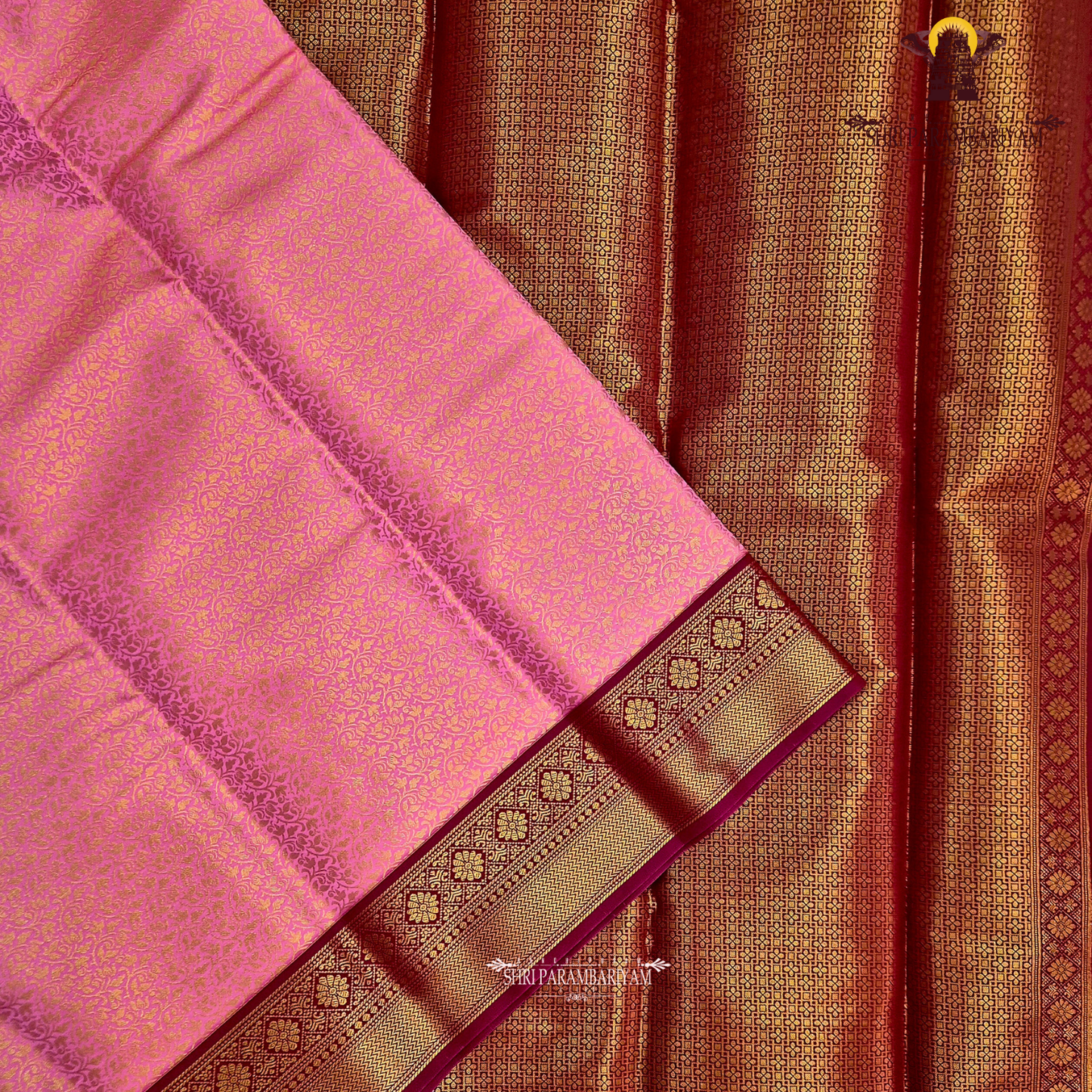 Bright Rani Pink Saree