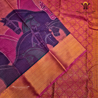 Wine Purple Saree