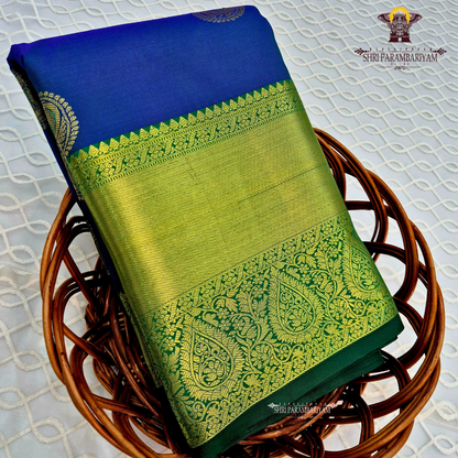 Deep royal blue Saree