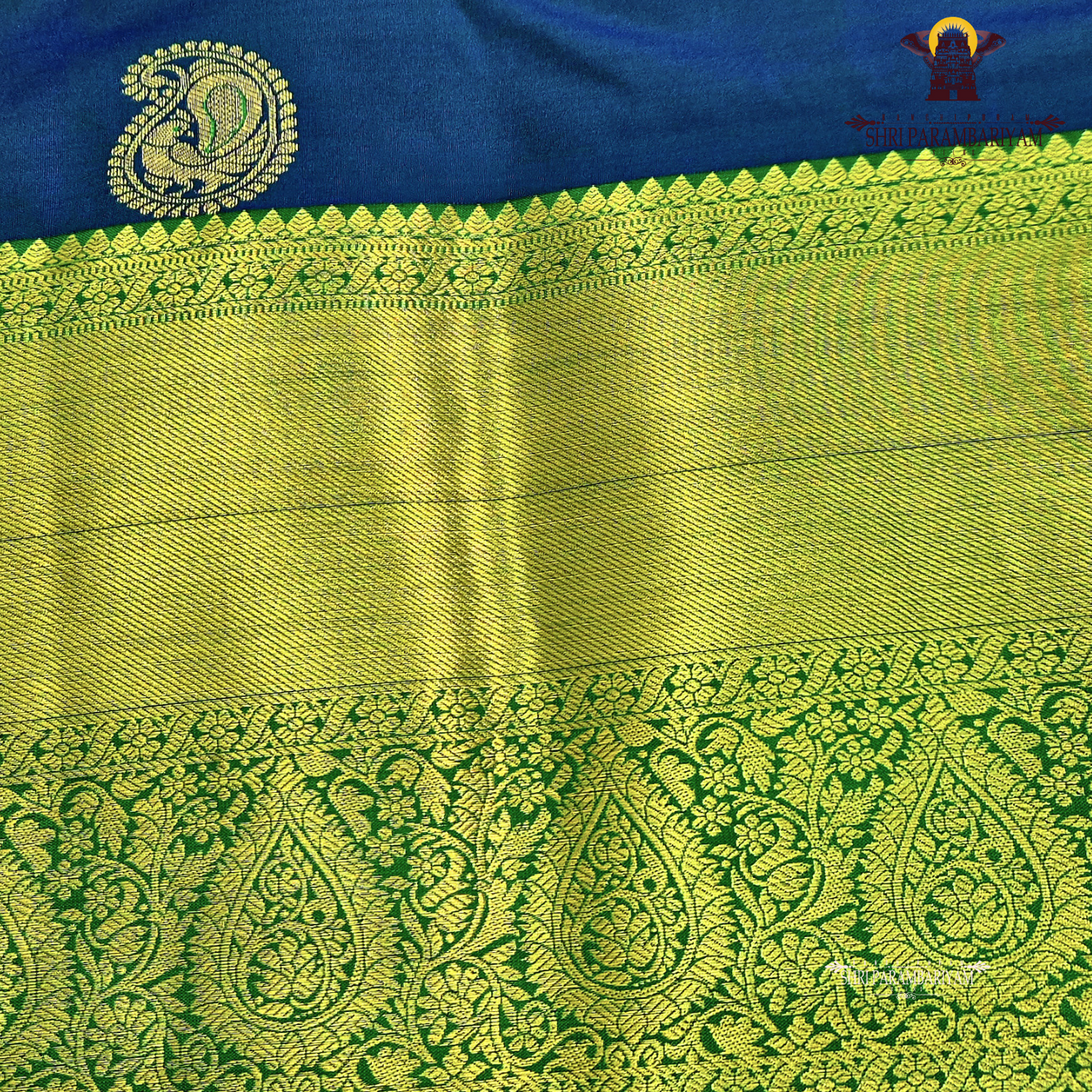 Deep royal blue Saree