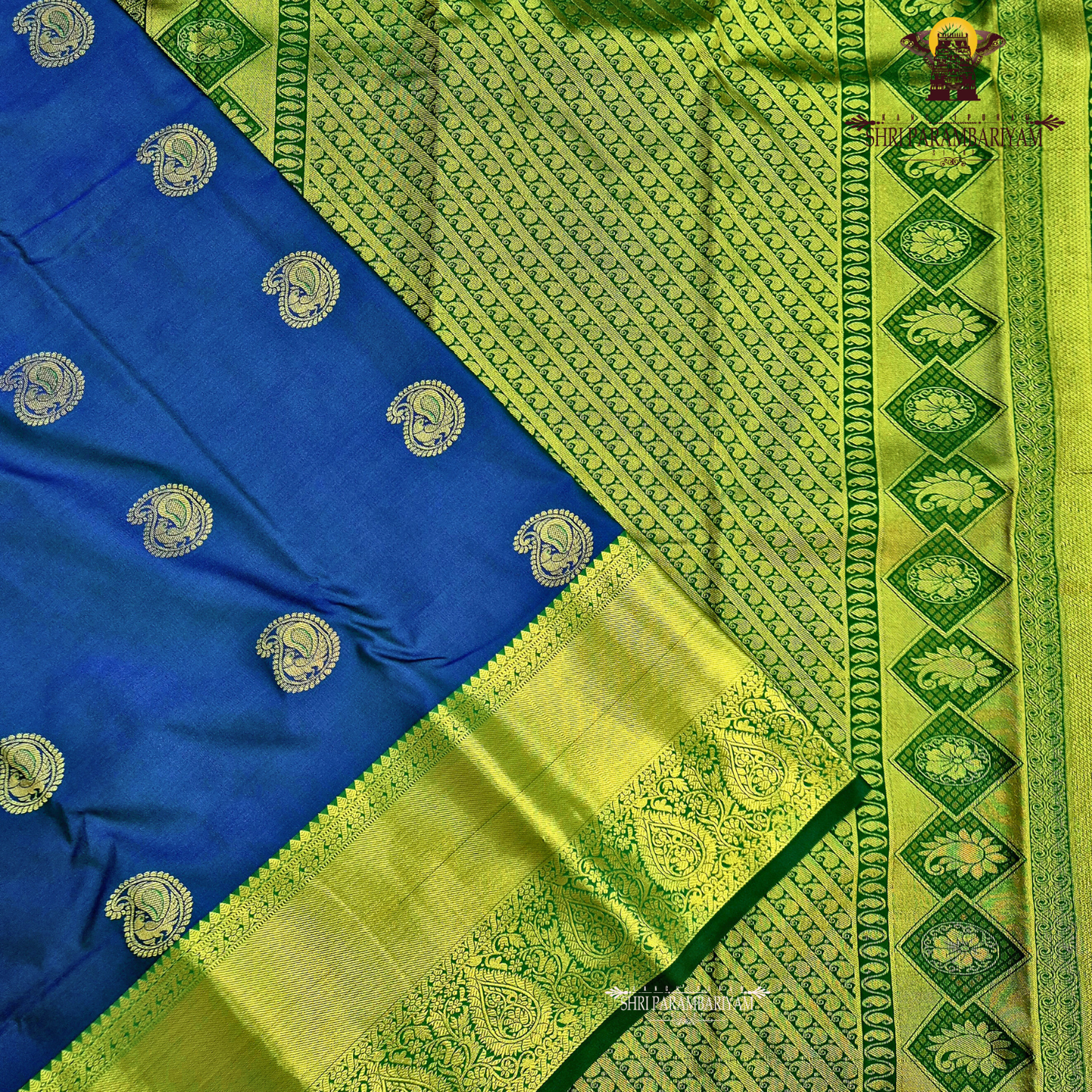 Deep royal blue Saree