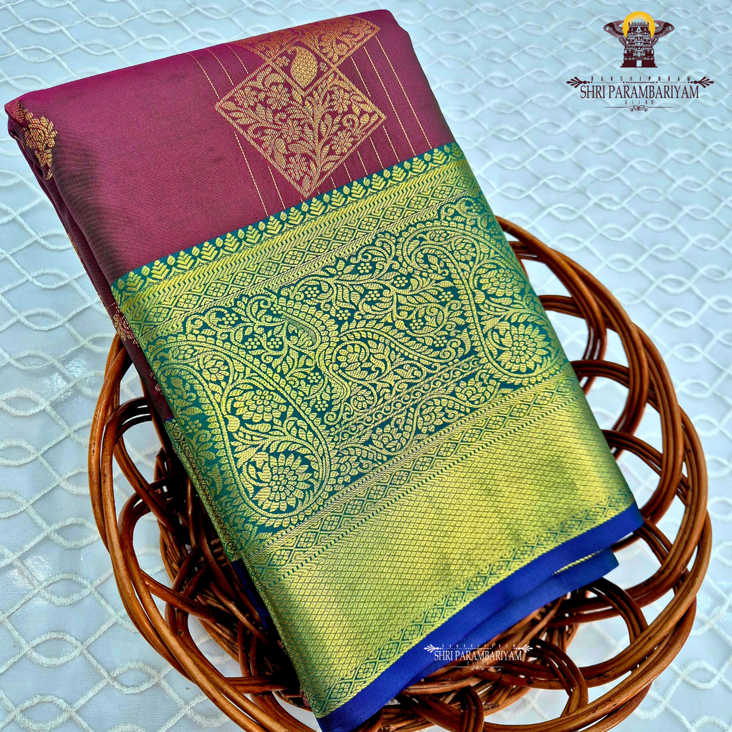 Rich wine / maroon Saree