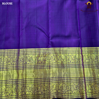 A regal Royal Purple (Deep Violet) shade, exuding timeless elegance Saree