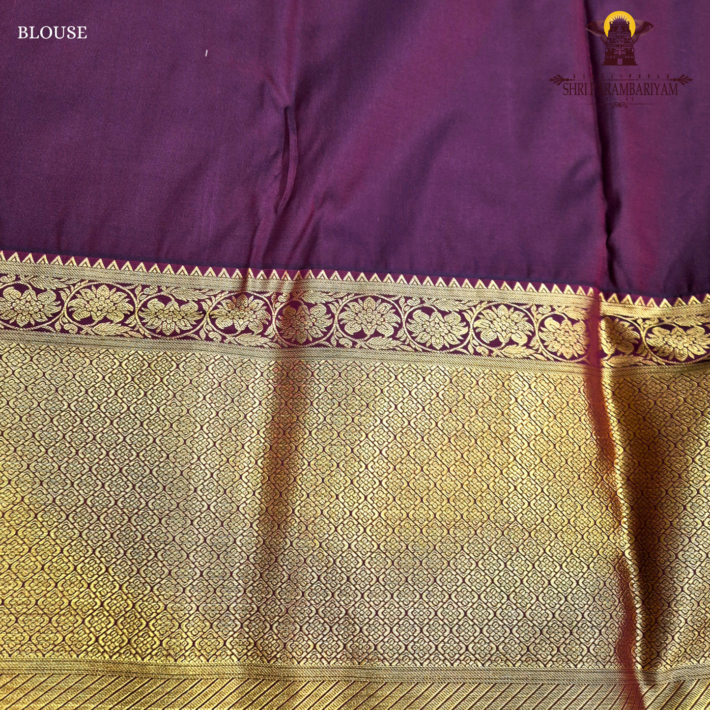 Beige blue Saree