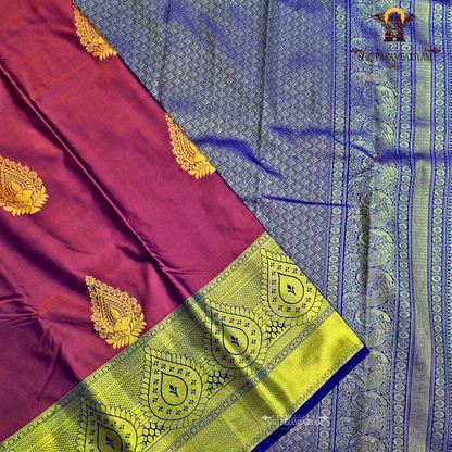 Rich wine Saree