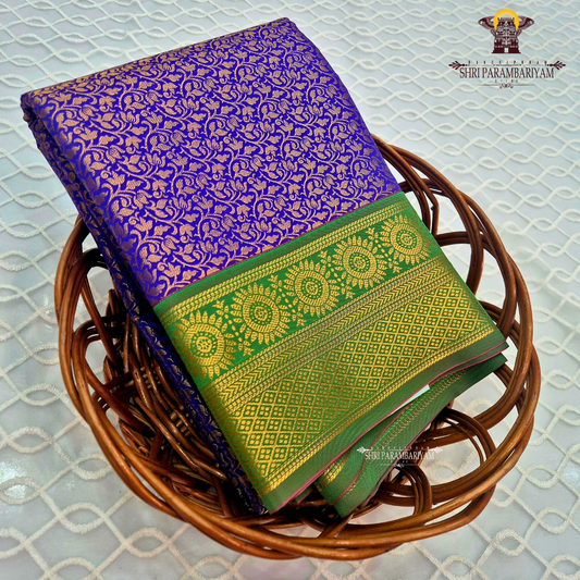Royal blue / deep violet blue Saree