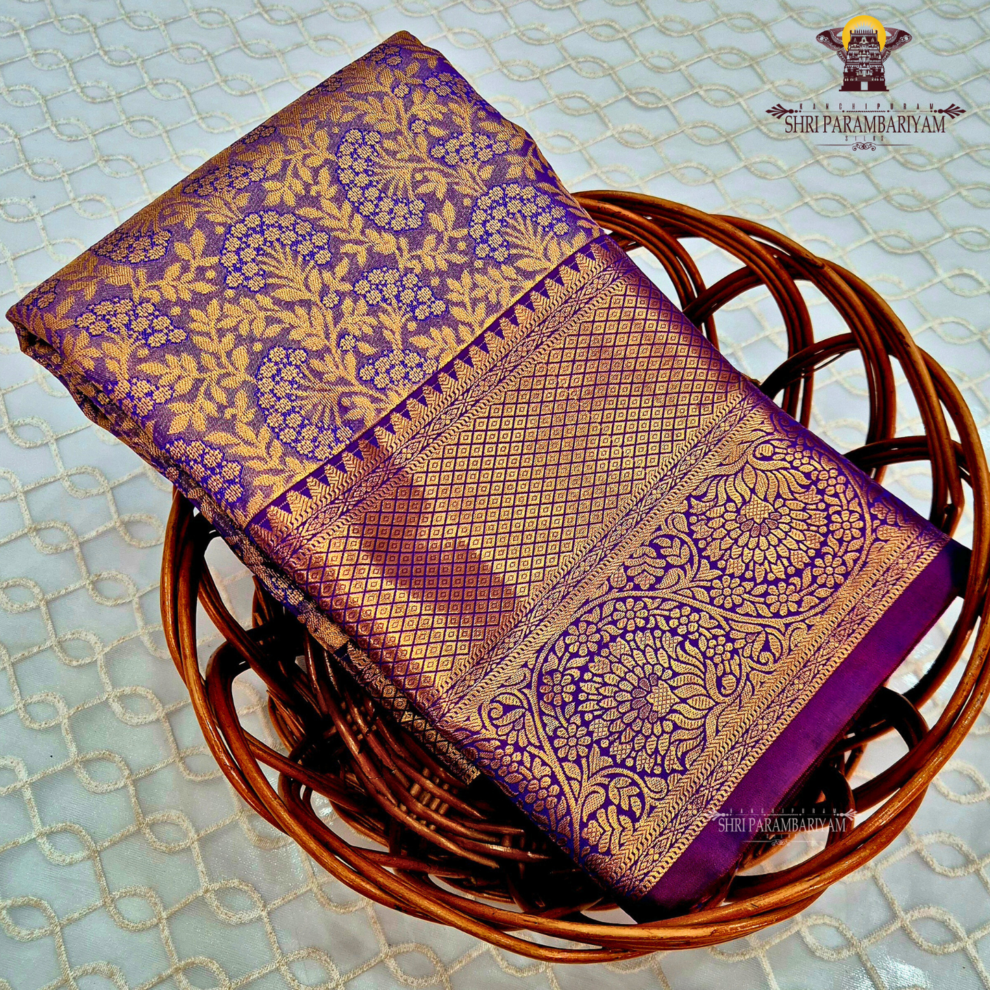Royal purple Saree