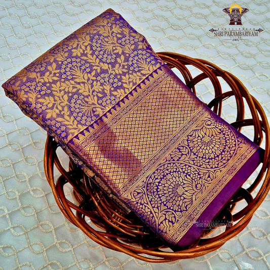 Royal purple Saree