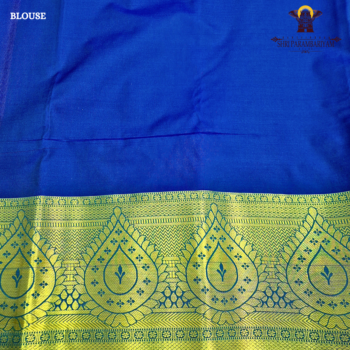 Bright peacock blue Saree