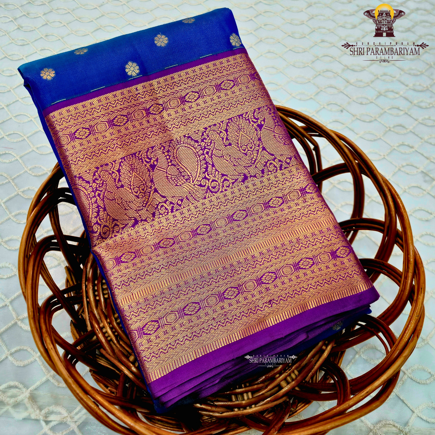 Royal blue Saree