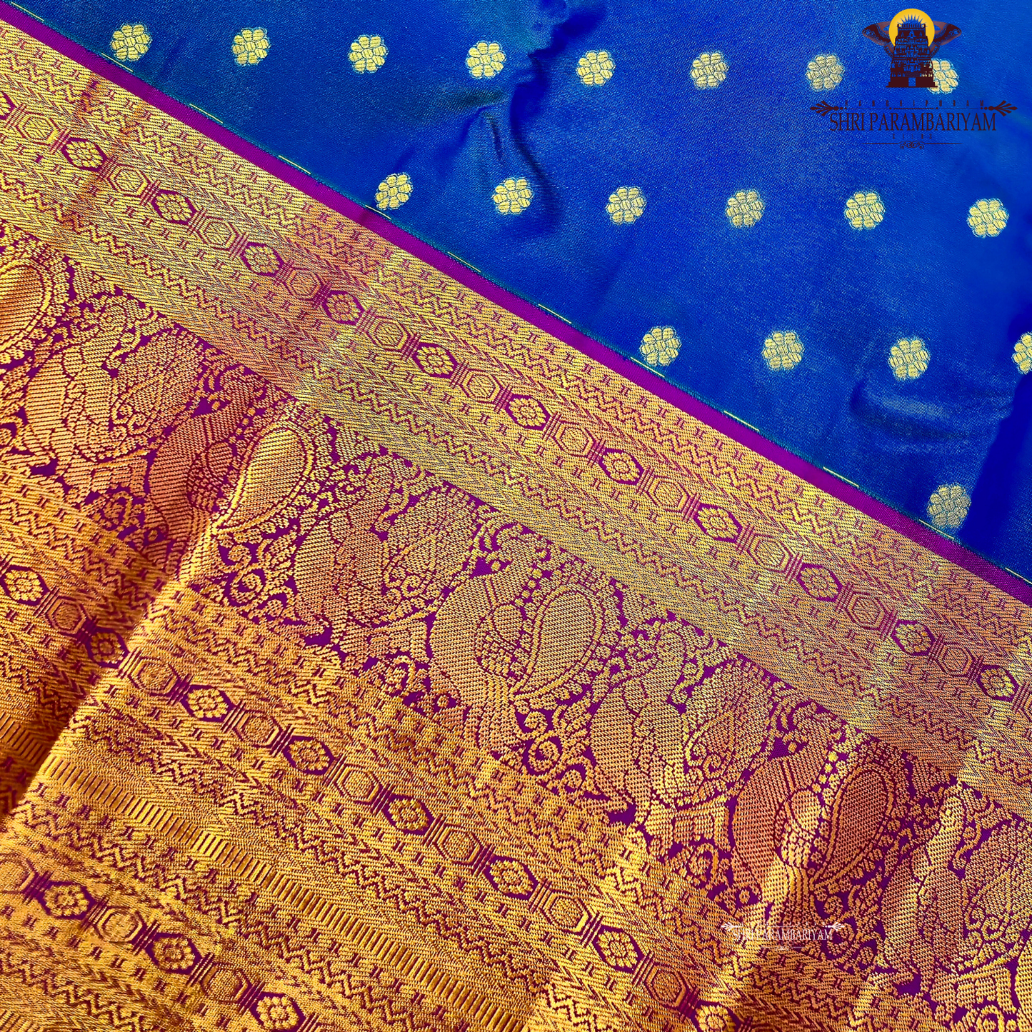 Royal blue Saree