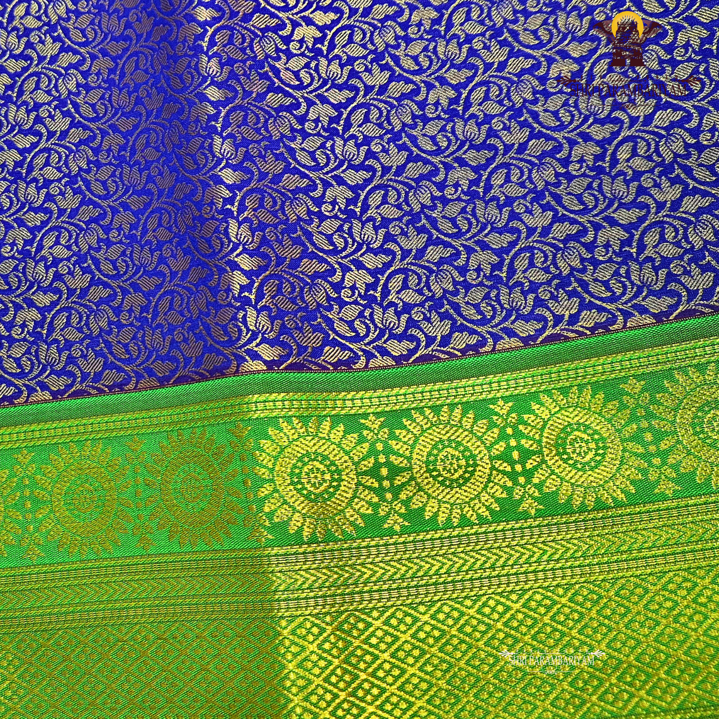 Royal blue / deep violet blue Saree