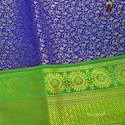 Royal blue / deep violet blue Saree