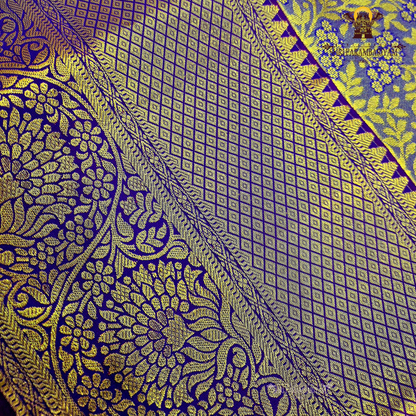 Royal purple Saree