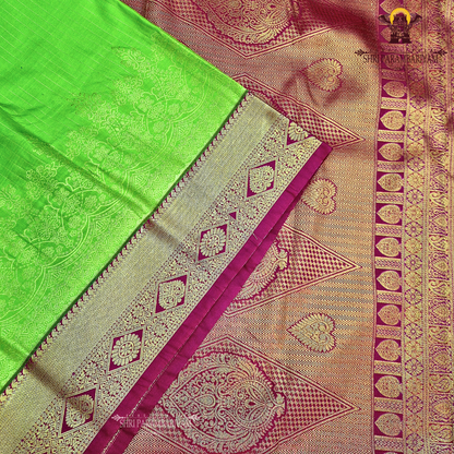 Turning Border Light Green Fancy Saree