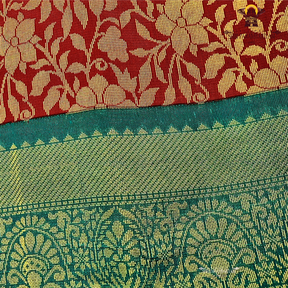 Deep maroon / wine red Saree