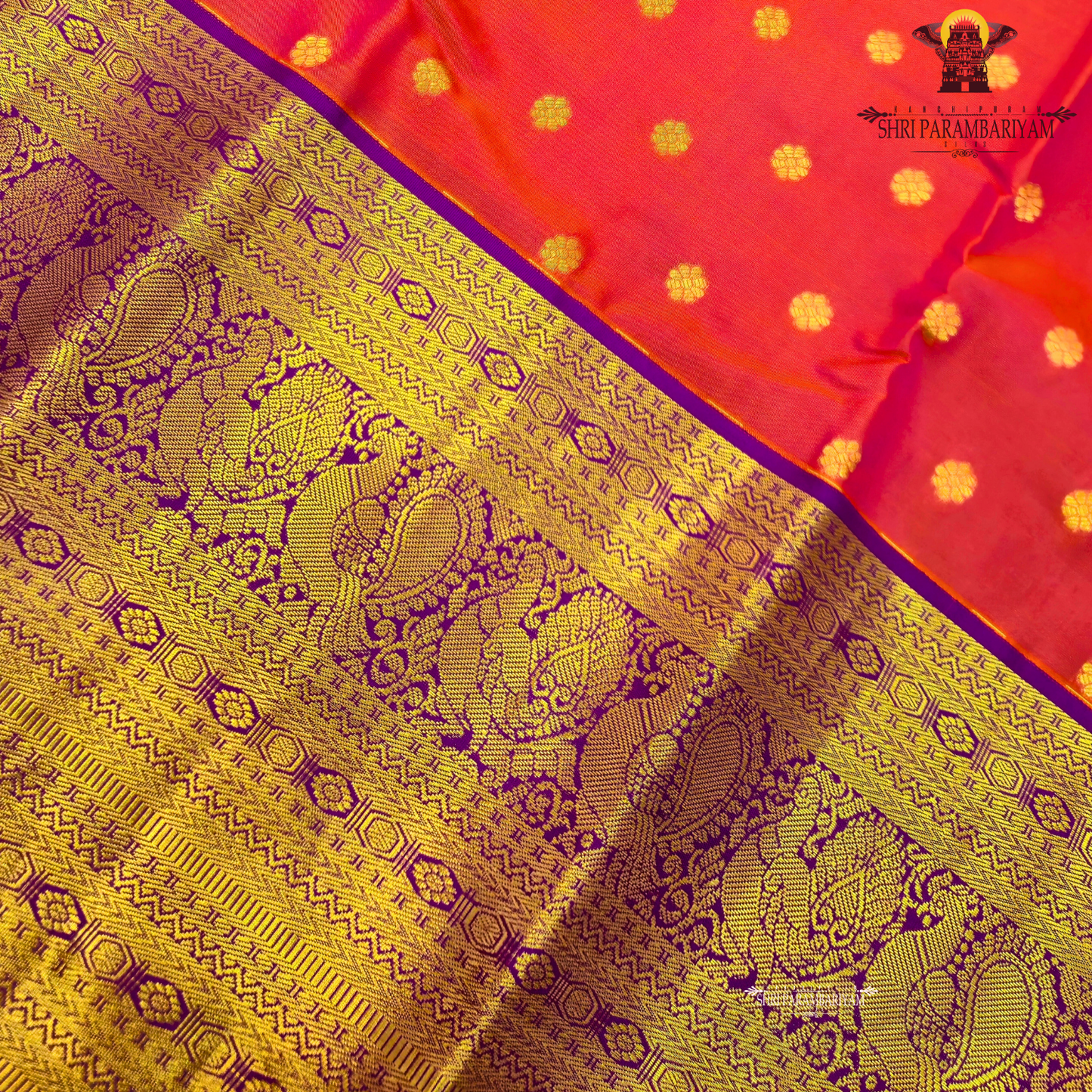 Bright pinkish-red (rani pink) Saree