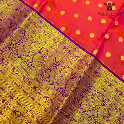 Bright pinkish-red (rani pink) Saree