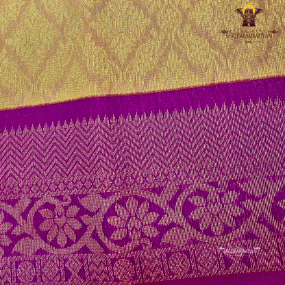 Warm copper brown / light coffee brown with golden undertone Saree