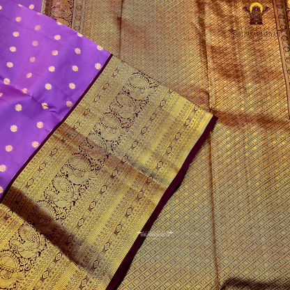 Light lavender Color Saree