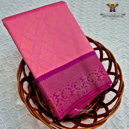 Rose pink / soft baby pink Saree