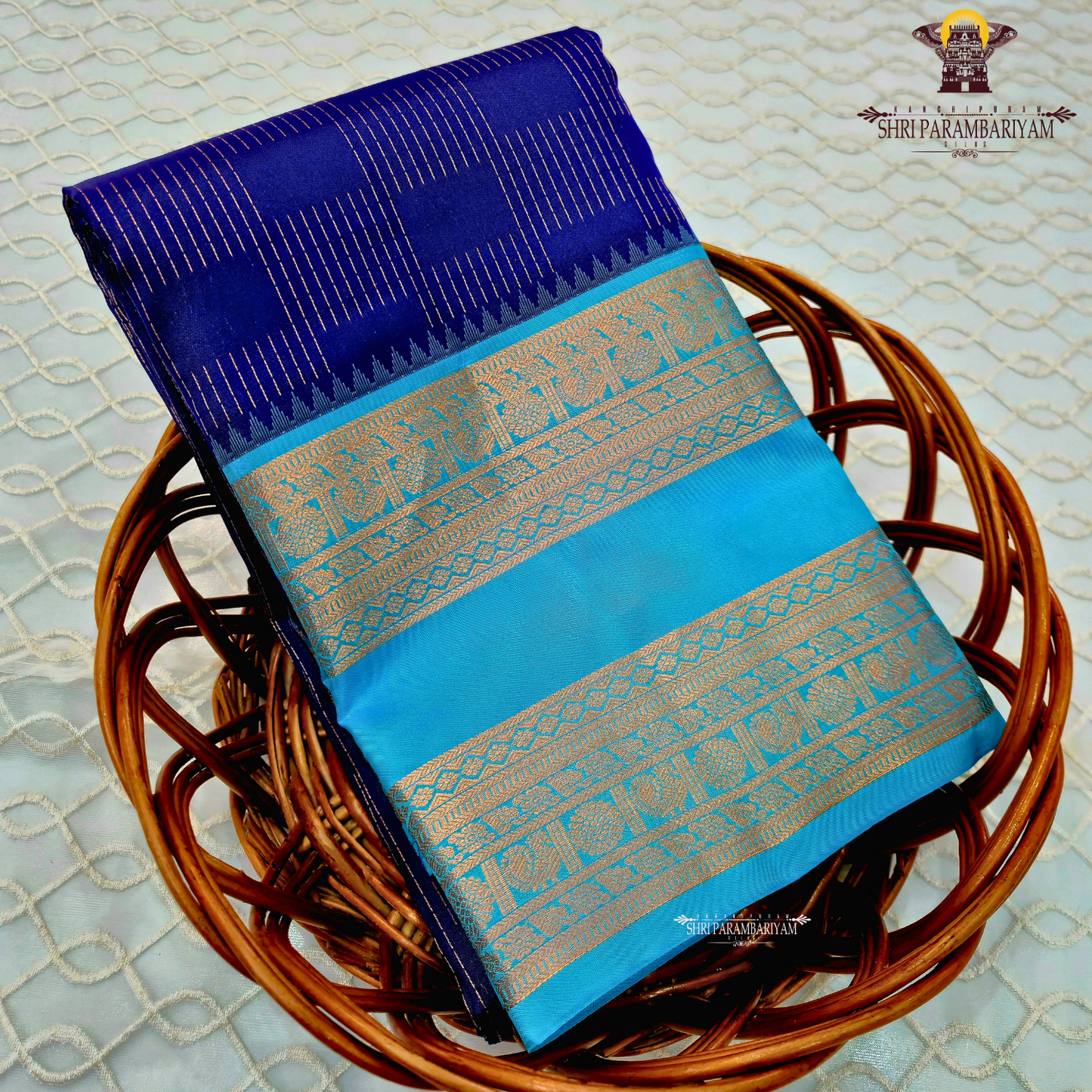 Royal blue Saree