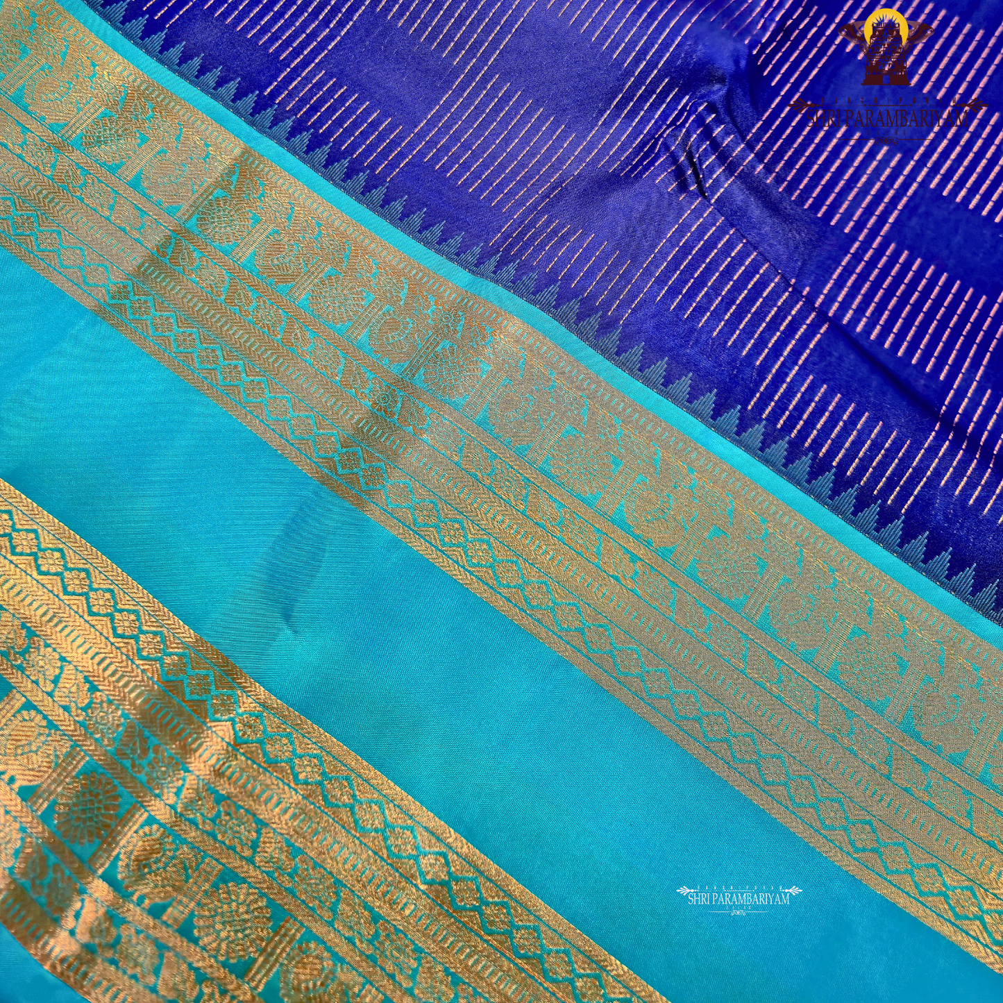 Royal blue Saree