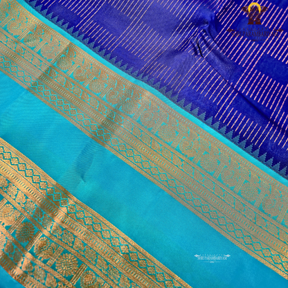Royal blue Saree