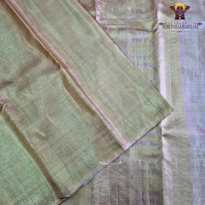 A beautiful champagne gold shade that gives a subtle and luxurious shimmer Saree