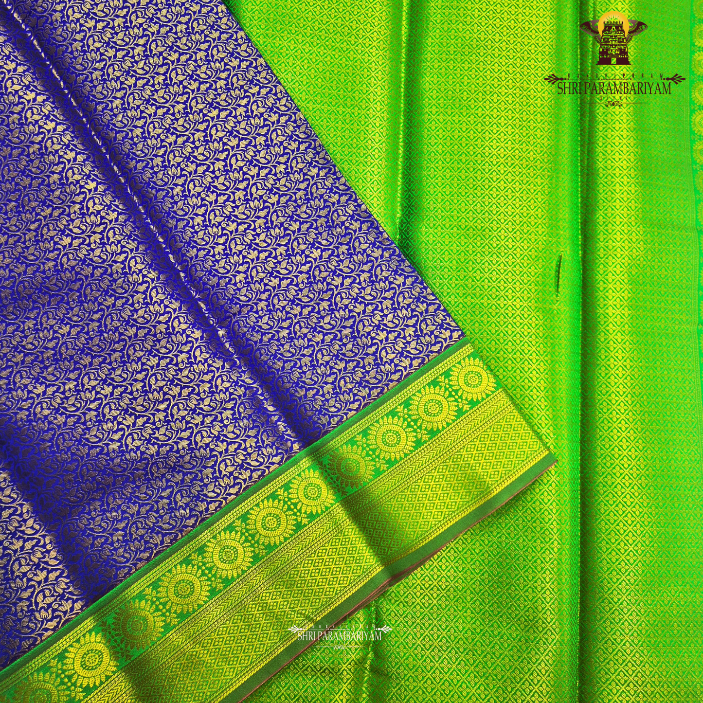 Royal blue / deep violet blue Saree