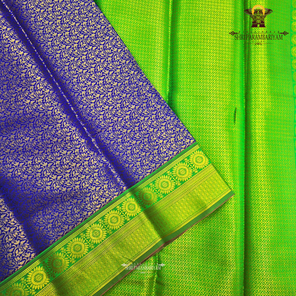 Royal blue / deep violet blue Saree