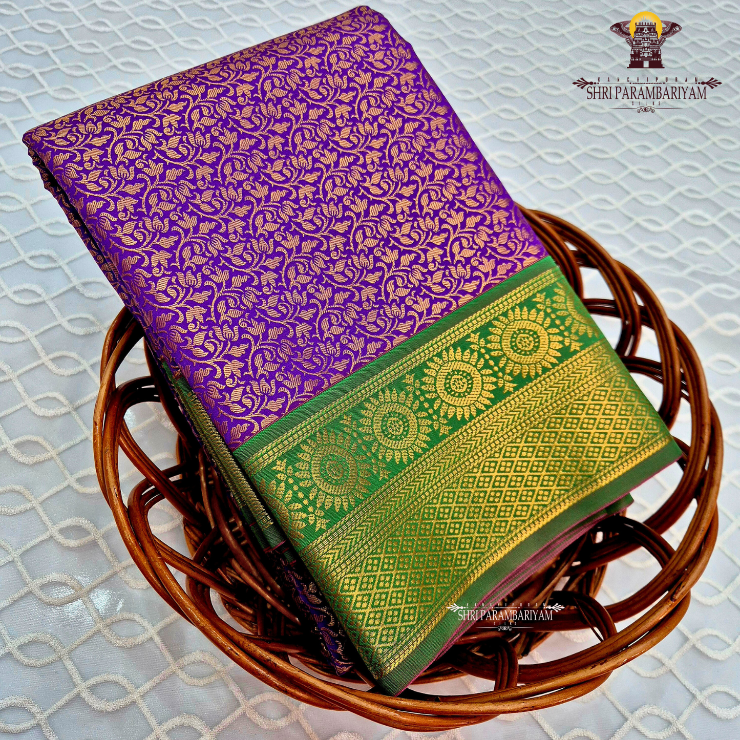 Rich royal purple / violet Saree
