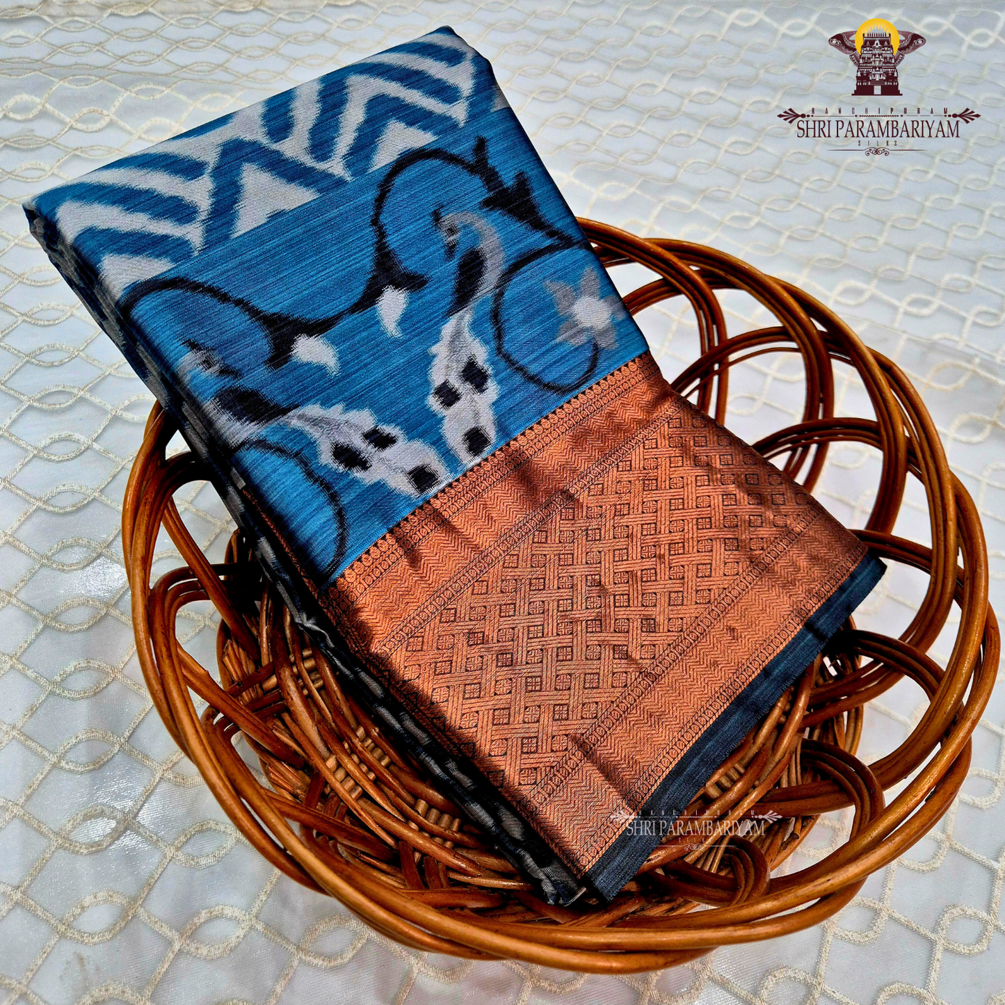 Rich Teal Blue Saree