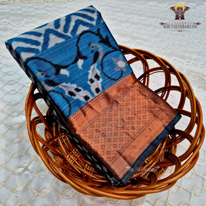 Rich Teal Blue Saree