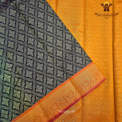 Deep coffee brown / dark chocolate brown Saree
