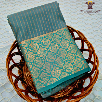 Teal green / sea green Saree