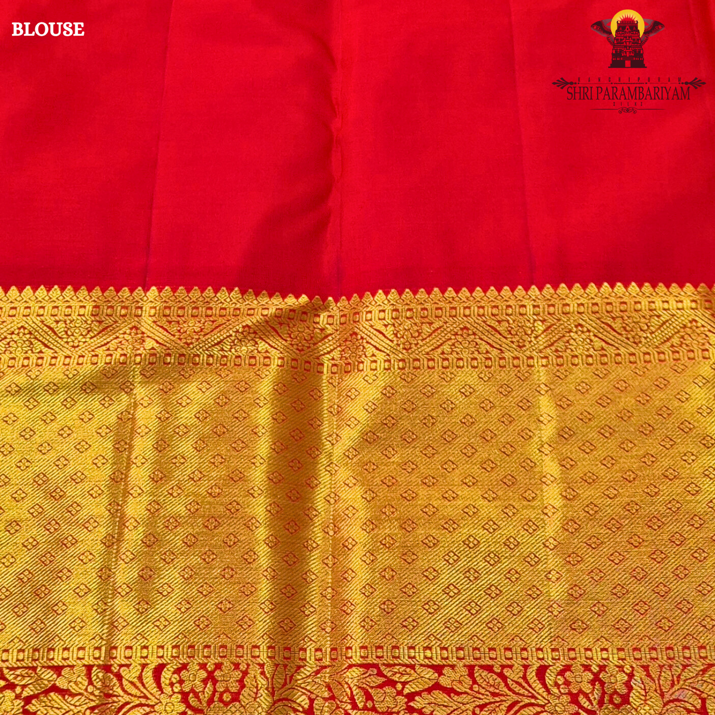 Vibrant sunshine yellow body paired with a rich red border Saree