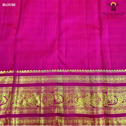 A vibrant Bright Rani Pink (Ruby Pink) shade, radiating elegance Saree