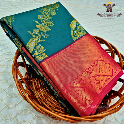 Dark Green Fancy Saree